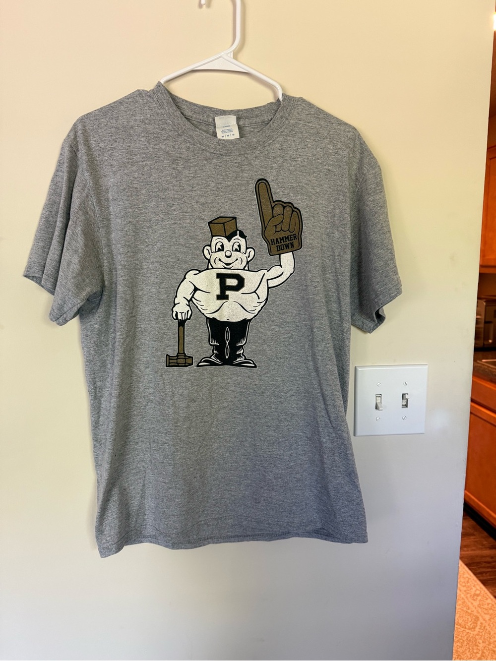 Gray Purdue Pete T-Shirt